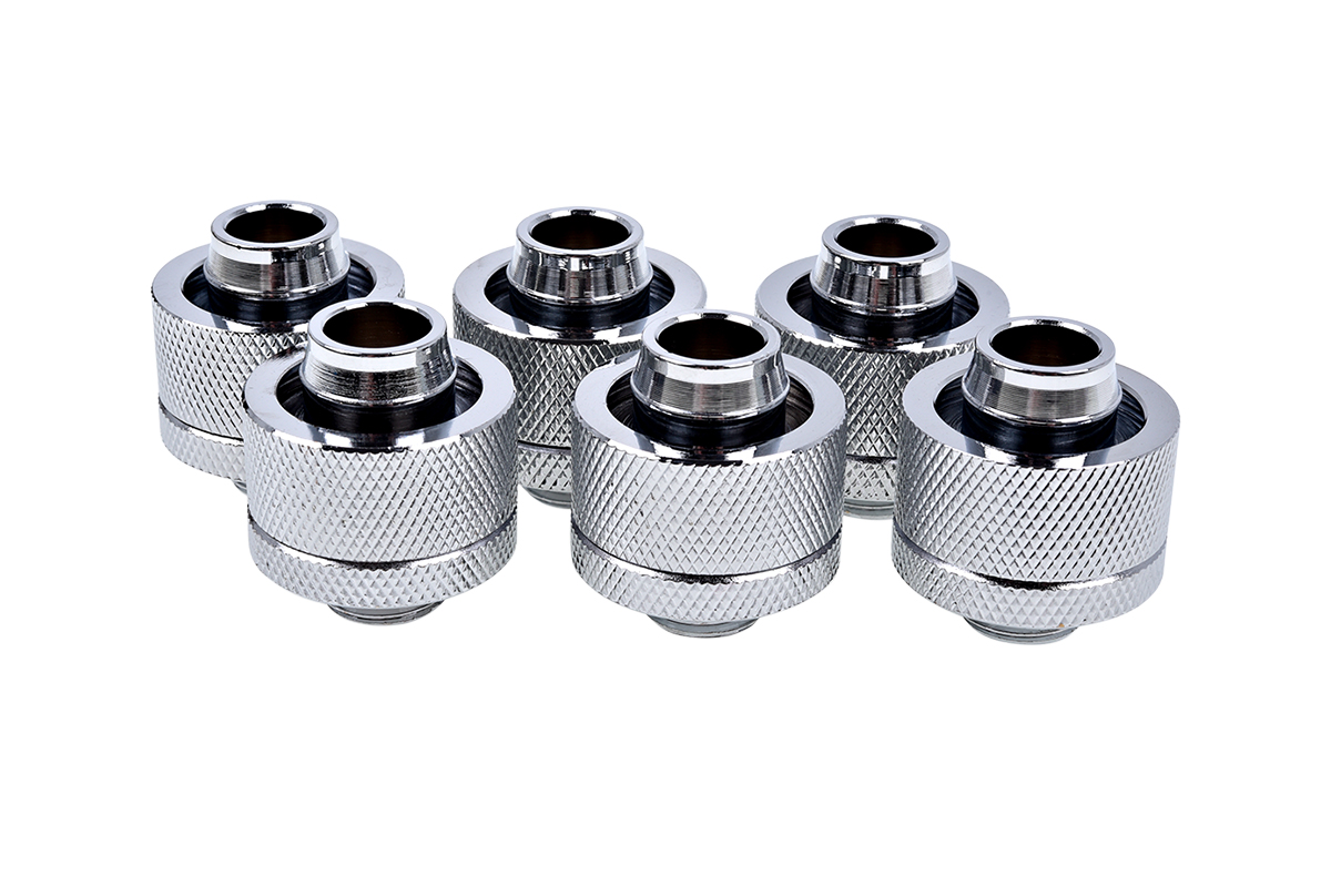 Alphacool Eiszapfen 19/13mm G1/4 - Chrome Sixpack fitting 17241