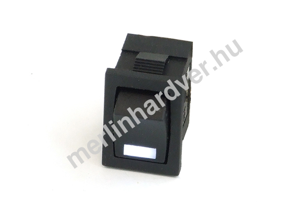 Phobya négyszögletes kapcsoló - fehér LED - unipoláris ON/OFF (3-Pin)  