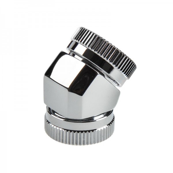 PHANTEKS merev cső adapter 2x12mm 45 fokos - króm