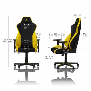 Nitro Concepts S300 Gaming szék - Astral Yellow (NC-S300-BY)