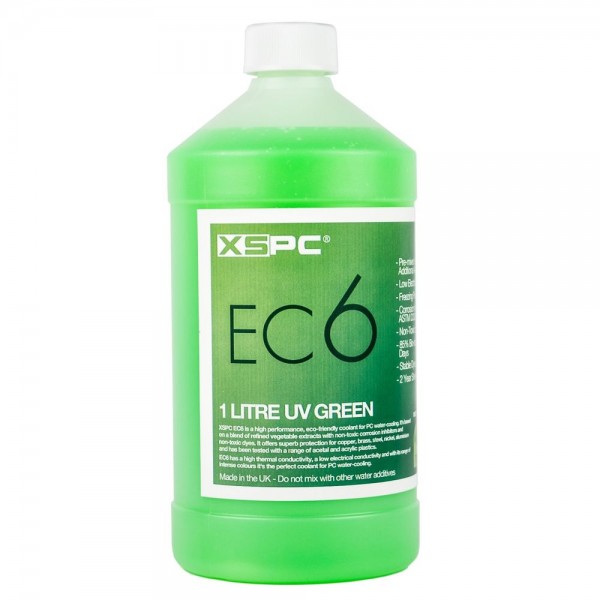 XSPC EC6 Coolant 1 Liter - UV zöld (5060175582782)