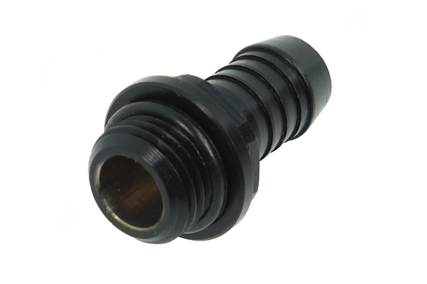 Alphacool HF 10mm (3/8 ) Tömlőcsatlakozó G1 / 4 O-gyűrűvel FatBoy - Fekete /17093/