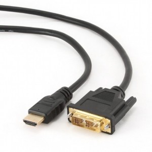 Gembird Monitor Jelkábel DVI-D HDMI 1,8m Black (CC-HDMI-DVI-6)