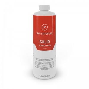 EK Water Blocks EK-CryoFuel Solid Premix, Scarlet Red - 1000ml (3831109880333)