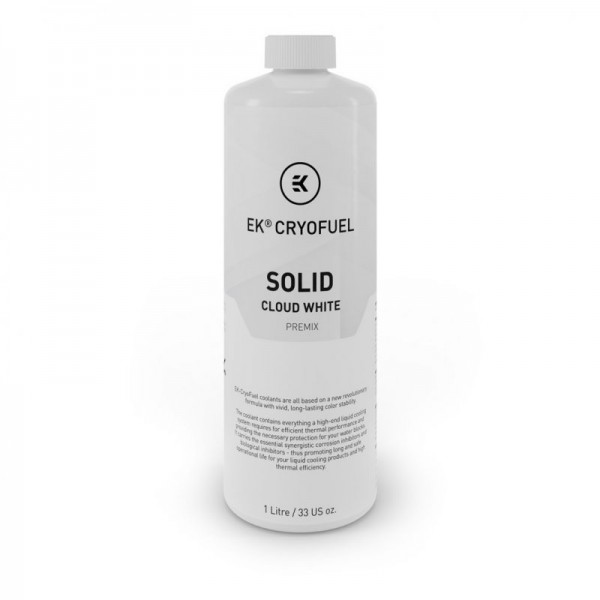 EK Water Blocks EK-CryoFuel Solid Premix, Cloud White - 1000ml (3831109880302)