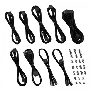 CableMod Classic ModMesh RT-Series Cable Kit ASUS ROG / Seasonic - fekete (CM-RTS-CKIT-NKK-R)