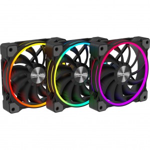 Alpenföhn Wing Boost 3 ARGB TRIPLE PWM ventilátor 120mm - fekete  /84000000157/