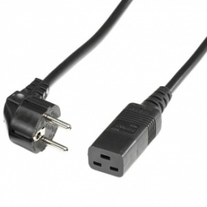 Kolink Premium tápegység kébel SchuKo C19 - 1,8m fekete (KKTP01C19)