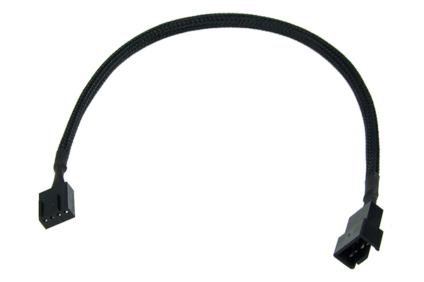 Phobya 4Pin PWM hosszabbító - fekete 30cm /81086/
