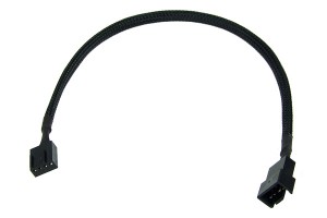 Phobya 4Pin PWM hosszabbító - fekete 30cm /81086/