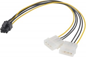 Akasa Dual 4Pin -> 6Pin PCIe Adapter (AK-CB4-6)