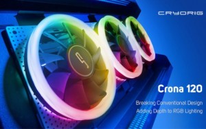 Cryorig Crona S PWM ARGB - 120mm, fekete (CR-XRS1)