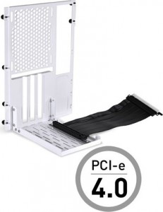 Lian Li O11D-1W-4 Mini Riser Card + PCI-Slot-Blende - PCIe 4.0, fehér (O11DMINI-1W-4)