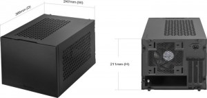 Silverstone SST-SG15B Sugo Mini-ITX ház - fekete (SST-SG15B)