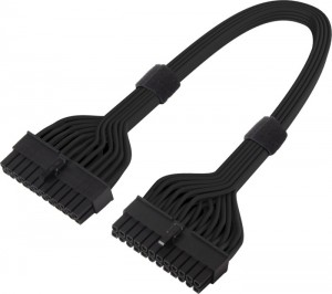 SilverStone PP06BE-MB35, 1x 24 tűs ATX csatlakozó 1x 24 tűs ATX csatlakozóra, 35cm fekete (SST-PP06BE-MB35)
