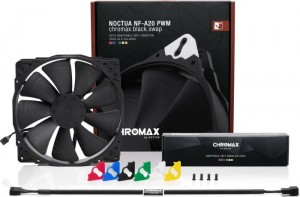 Noctua NF-A20 PWM chromax.black.swap ventilátor - 200mm (NF-A20 PWM CH.BK.S)