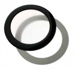 DEMCiflex porszűrő 92mm, kerek - fekete/fehér (DF0489)