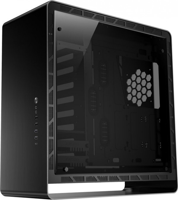 Jonsbo UMX6 Midi Tower, edzett üveg - fekete (UMX6 Black)