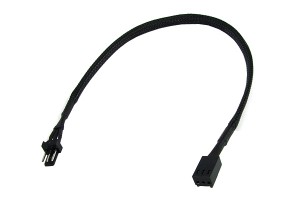 Phobya hosszabbító 3Pin Molex 30cm - Fekete /81028/