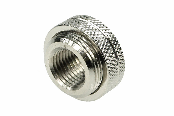 Aquatuning Fillport ezüst nikkel - bordázott - Univerzális /45135/