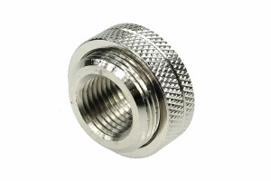 Aquatuning Fillport ezüst nikkel - bordázott - Univerzális /45135/