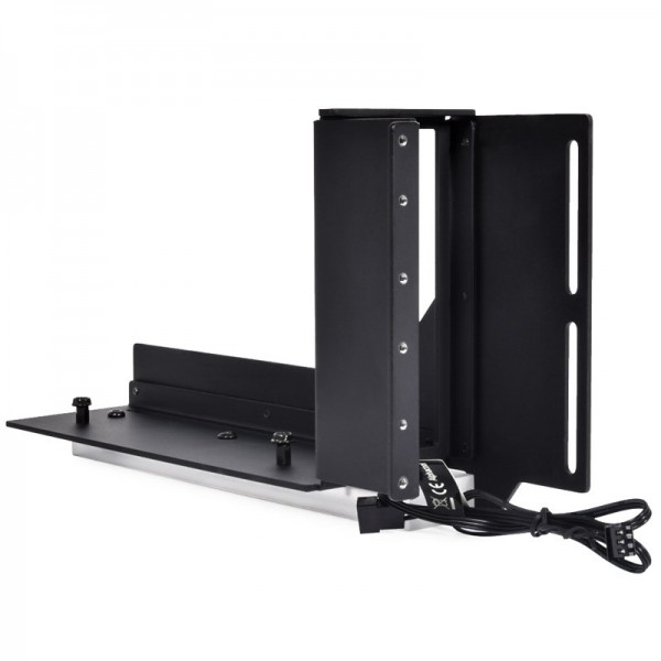 Alphacool Aurora vertikális GPU tartó + PCI-E 3.0 x16 Riser szalagkábel, 21 cm (11951)