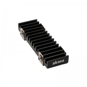 Akasa Gecko Pro hűtőborda M.2 SSD-khez - Alumínium (A-M2HS02-BK))