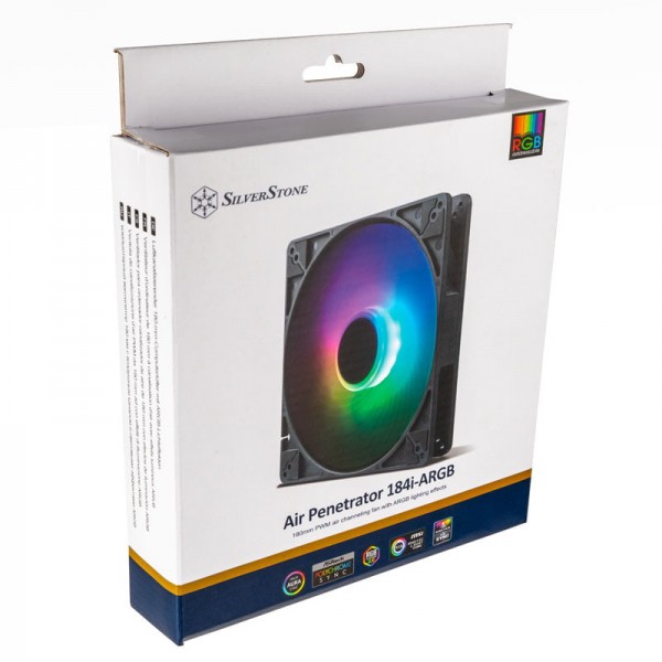 SilverStone SST-AP184i-ARGB 180x180x32, Ventillátor (SST-AP184i-ARGB)