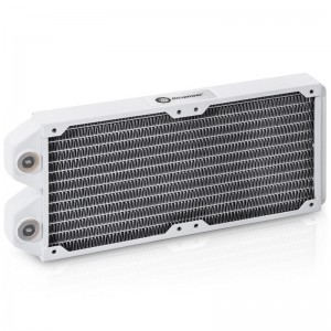 Bitspower Tarasque II radiátor 240mm - fehér (BPTAN-NLS240-F2PB-WH)