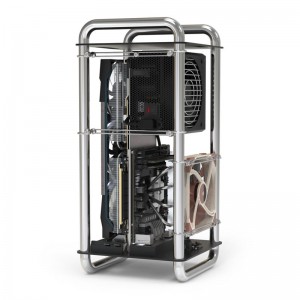Streacom DA6 XL Mini-ITX ház - króm (ST-DA6C-XL)