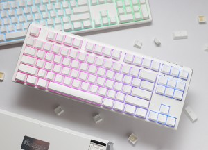 Billentyűzet Ducky ONE 3 TKL MX Brown RGB Premium ABS Magyar (HU) Fehér
