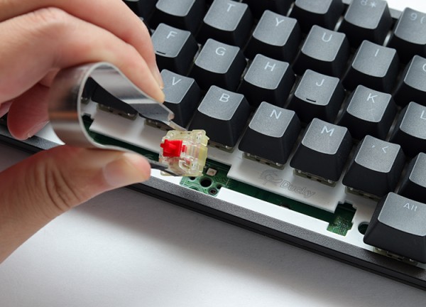 Billentyűzet Ducky ONE 3 SF MX Silent Red RGB Premium ABS Magyar (HU) Fekete