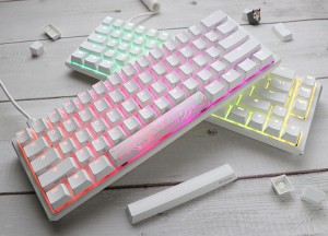 Billentyűzet Ducky ONE 3 Mini MX Clear RGB Premium ABS Magyar (HU) Fehér