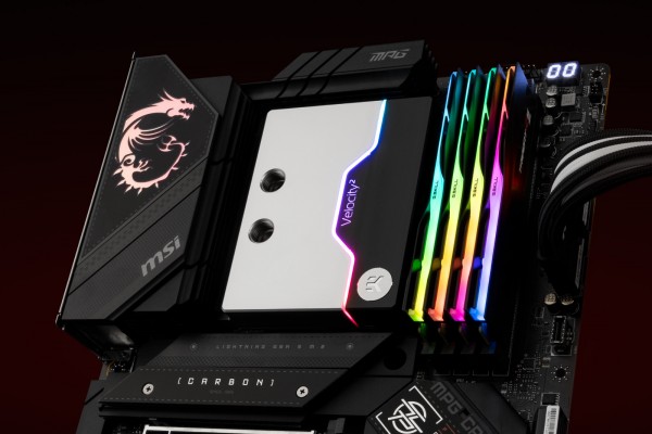 EKWB EK-Quantum Velocity² D-RGB - AM5 Nickel + Satin Titanium (3831109861684)