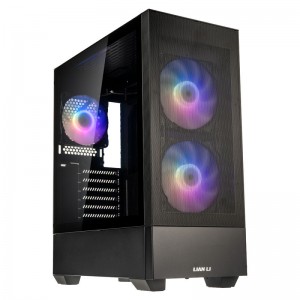 Lian Li LANCOOL 205 Mesh C ATX Fekete Edzett üveg /LANCOOL 205 MESH C BLACK/