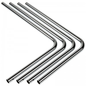 Bitspower sárgaréz keménycső 14mm OD, 220x300mm, 90 fokos - 4 darab, ezüst (BP-BHT14SL-90R)