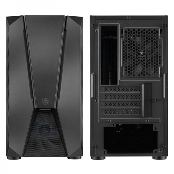 SilverStone Fara V1M Pro Micro-ATX, ARGB, Tempered Glass - fekete (SST-FAV1MB-PRO)