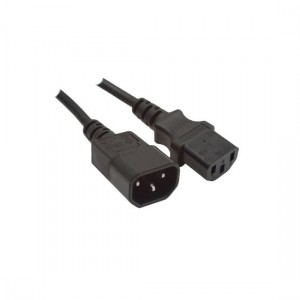 Gembird Monitor tápkábel hosszabbító 5m Black /PC-189-VDE-5M/