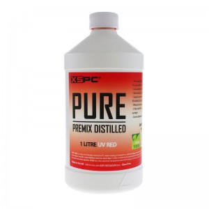 XSPC Pure Coolant, 1 Liter - piros, UV (5060596651418)