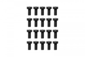 EKWB EK-Loop Hex Key Screw Set M4x8mm - Black (20pcs) (3831109900833)