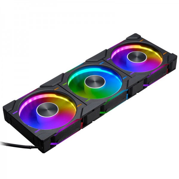 PHANTEKS D30 PWM Regular Airflow D-RGB Ventilátor, 3 darab - 120mm, fekete(PH-F120D30_DRGB_PWM_BK01_3P)