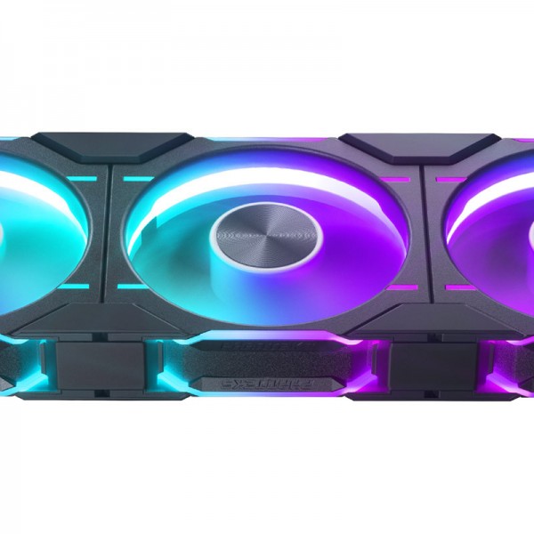 PHANTEKS D30 PWM Reverse Airflow D-RGB Ventilátor - 120mm, fekete (PH-F120D30R_DRGB_PWM_BK01)