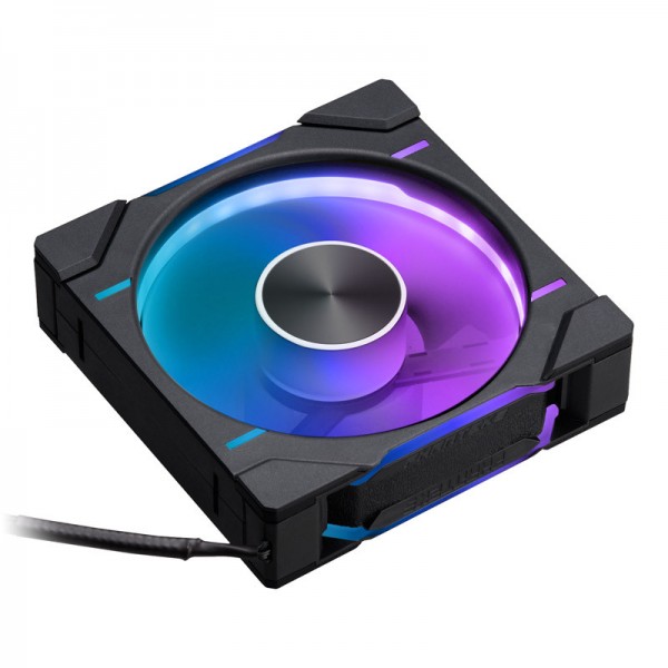 PHANTEKS D30 PWM Reverse Airflow D-RGB Ventilátor - 120mm, fekete (PH-F120D30R_DRGB_PWM_BK01)