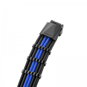 CableMod Pro ModMesh 12VHPWR kábel hosszabbító készlet - fekete/kék (CM-PCAB-16P3KIT-NKKB-3PK-R)