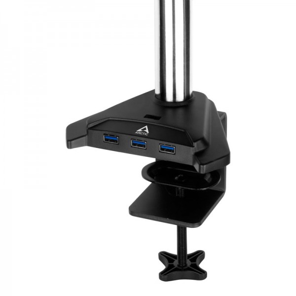 Arctic Cooling monitor tartó Z2 Pro (Gen 3) USB 3.0 hubbal - fekete (AEMNT00050A)