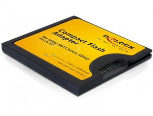 DeLock Compact Flash Adapter for Micro SD Memory Cards (61795)