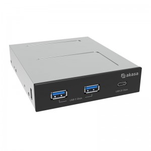 Akasa AK-ICR-36 USB 3.2 Gen 2 Type C panel - fekete (AK-ICR-36)