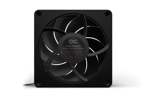 Alphacool Apex Stealth Metall Power fan 3000rpm matte black (120x120x25mm) (13823)