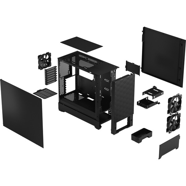 Fractal Design Pop Air Black Solid, Tower - fekete (FD-C-POA1A-01)
