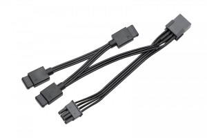 EKWb EK-Loop OmniLink D-RGB 3-Way Signal Splitter (3831109897515)